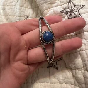 navajo cuff 
Deep blue stone 
stamped 925